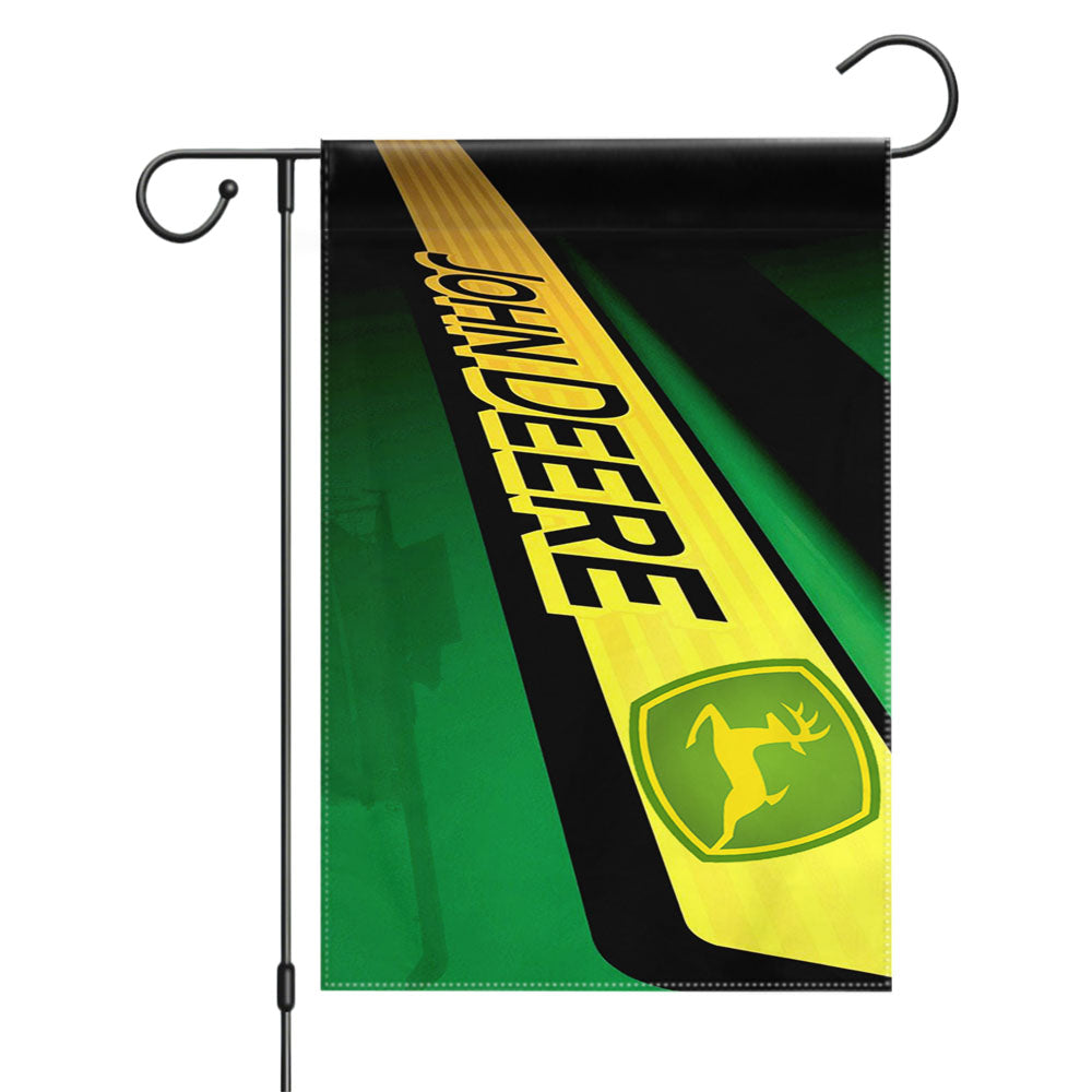John Deere Logo 6 Garden Flags Yard Outdoor Lawn 12 X 18