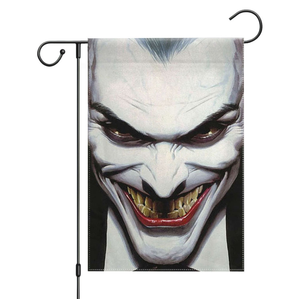 Joker Smiling At You Garden Flags Yard Outdoor Lawn 12 X 18