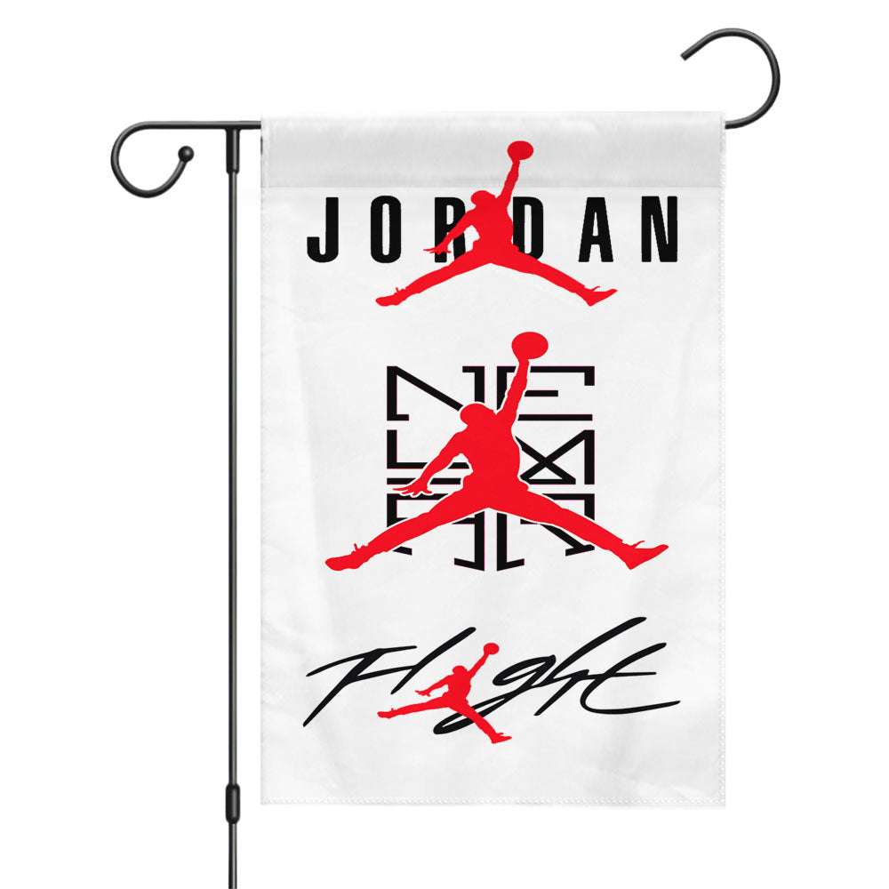 Jordan Nba Texture Garden Flags Yard Outdoor Lawn 12 X 18