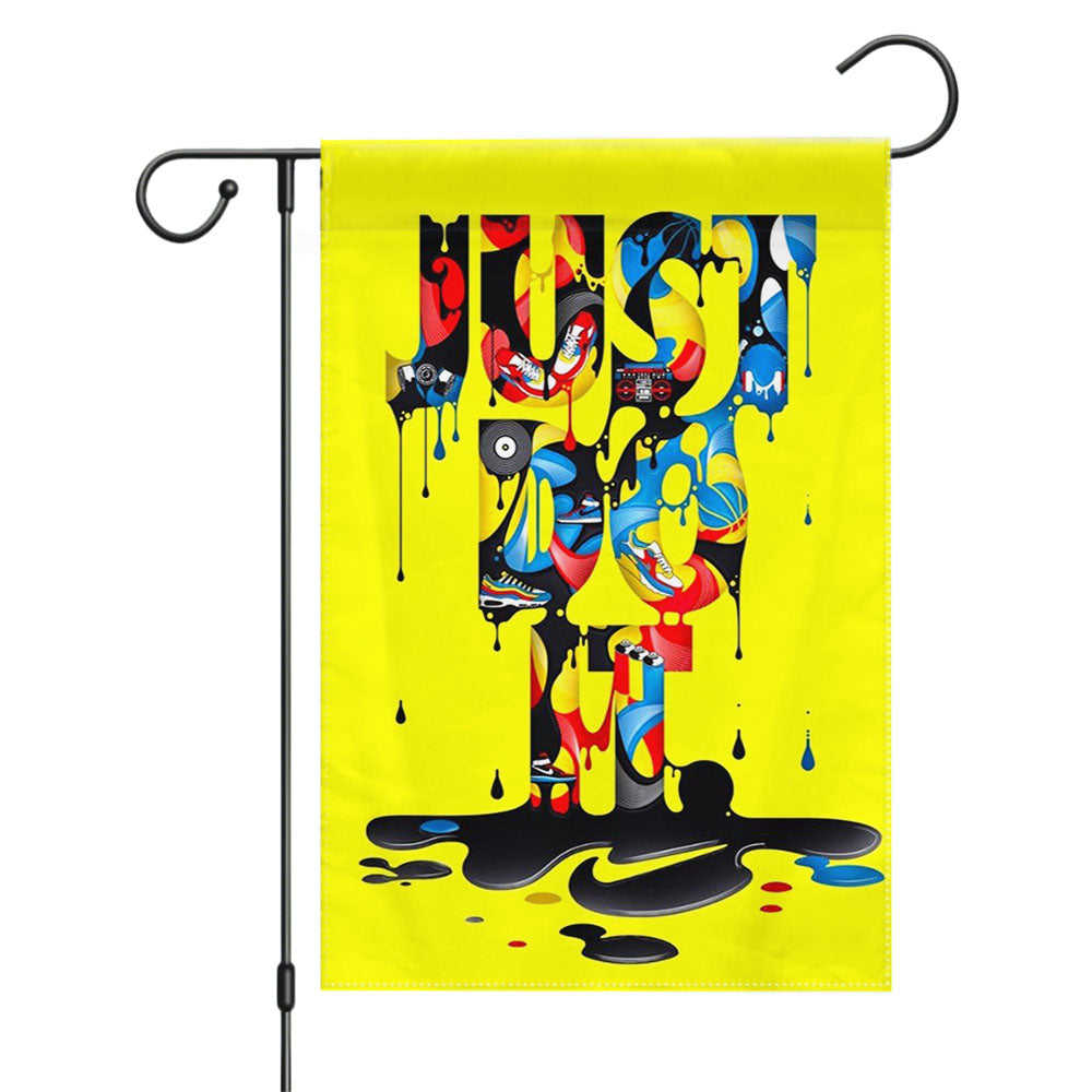 Just Do It Wallpaper Garden Flags Yard Outdoor Lawn 12 X 18