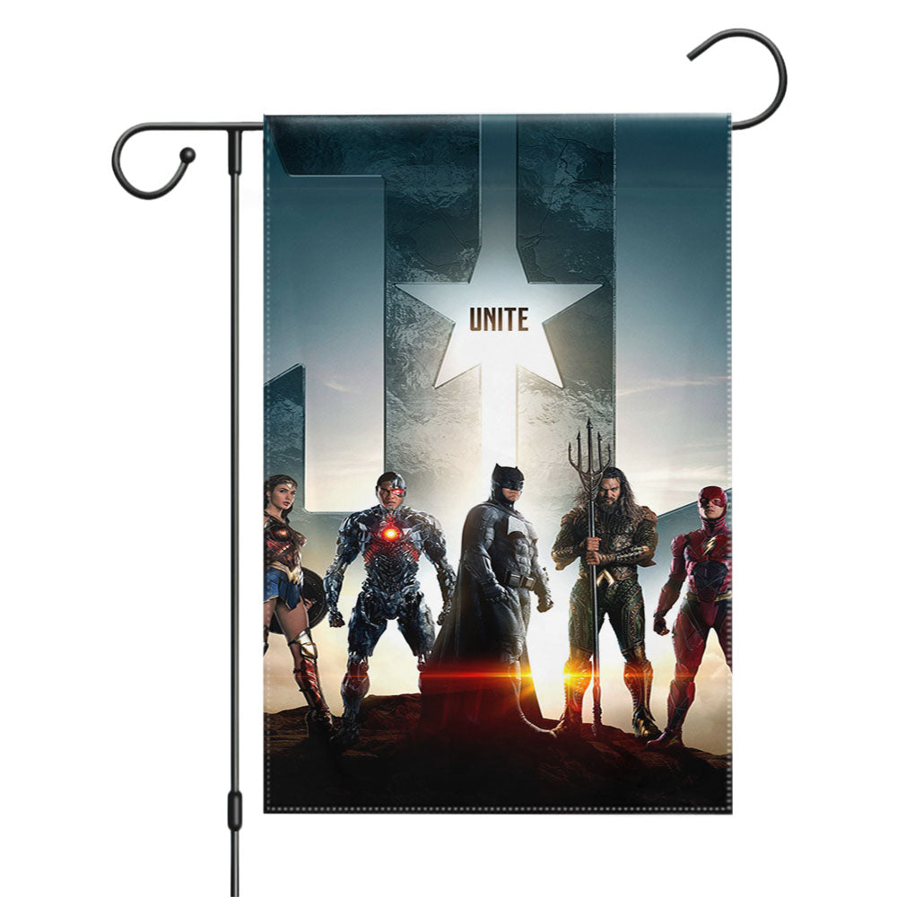 Justice League Silhouette Posters Batman Garden Flags Yard Outdoor Lawn 12 X 18