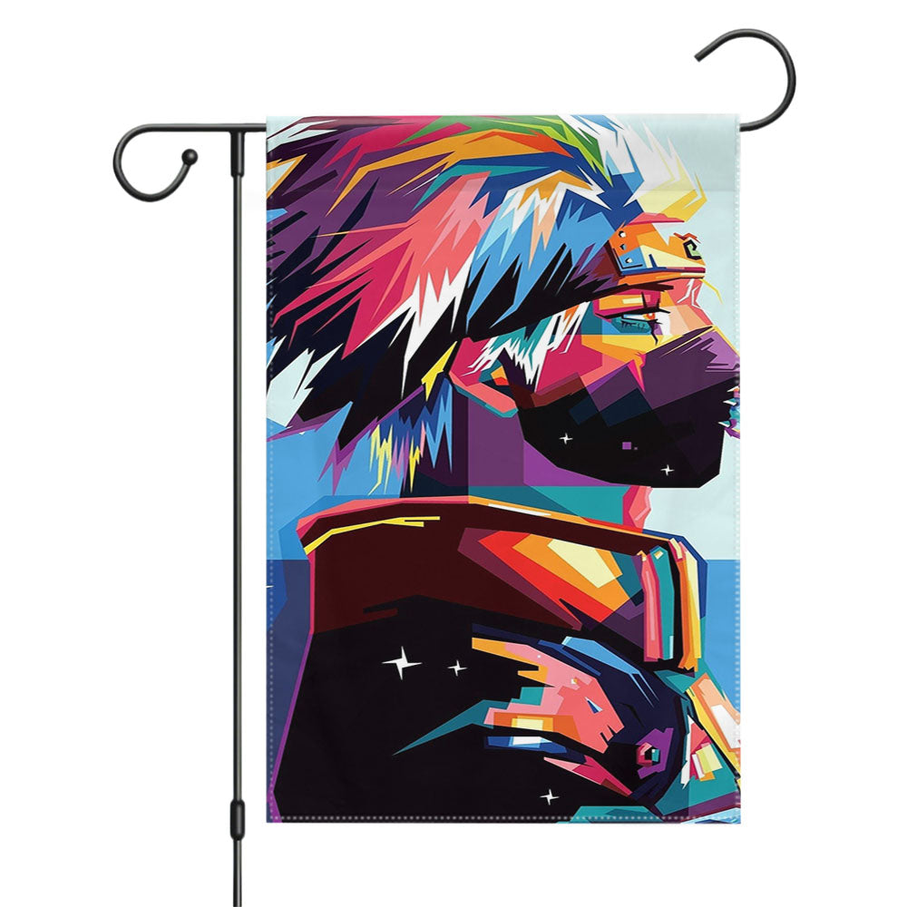 Kakashi Hatake Art Wallpaper Garden Flags Yard Outdoor Lawn 12 X 18