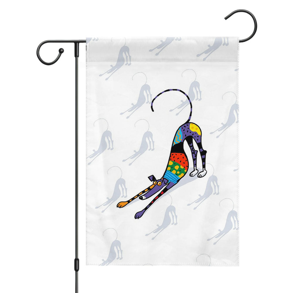 Kaleidoscope Bowdown Dog Garden Flags Yard Outdoor Lawn 12 X 18