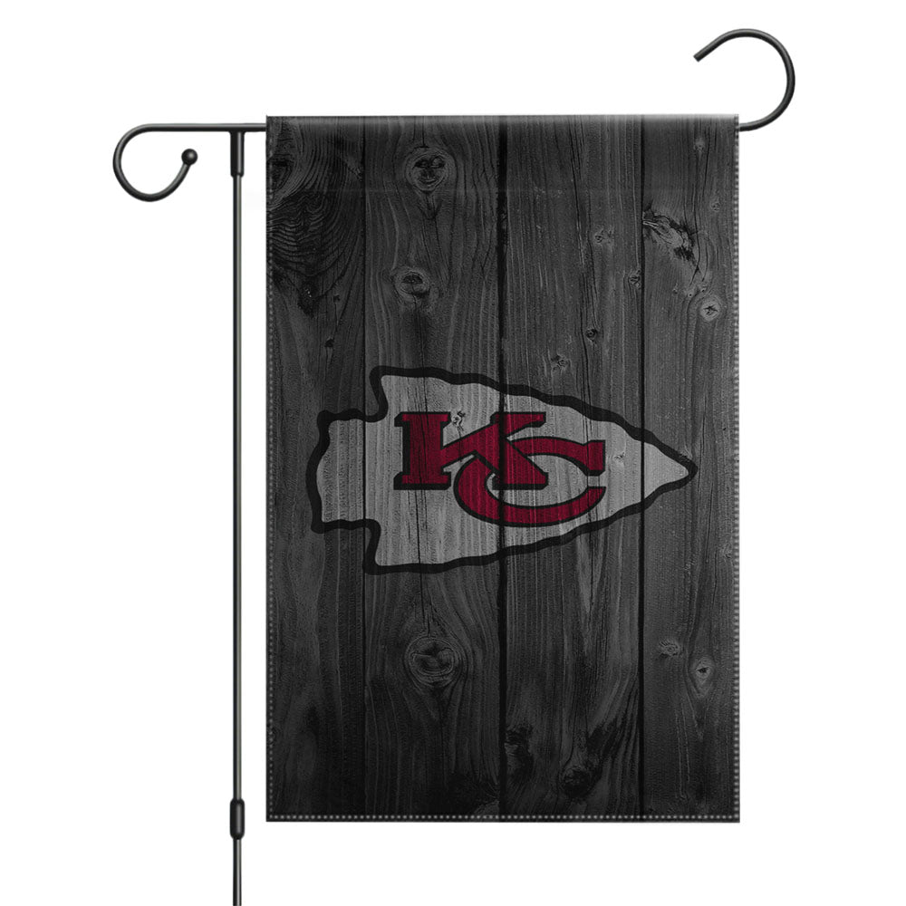 Kansas City Chiefs Symbol Garden Flags Yard Outdoor Lawn 12 X 18