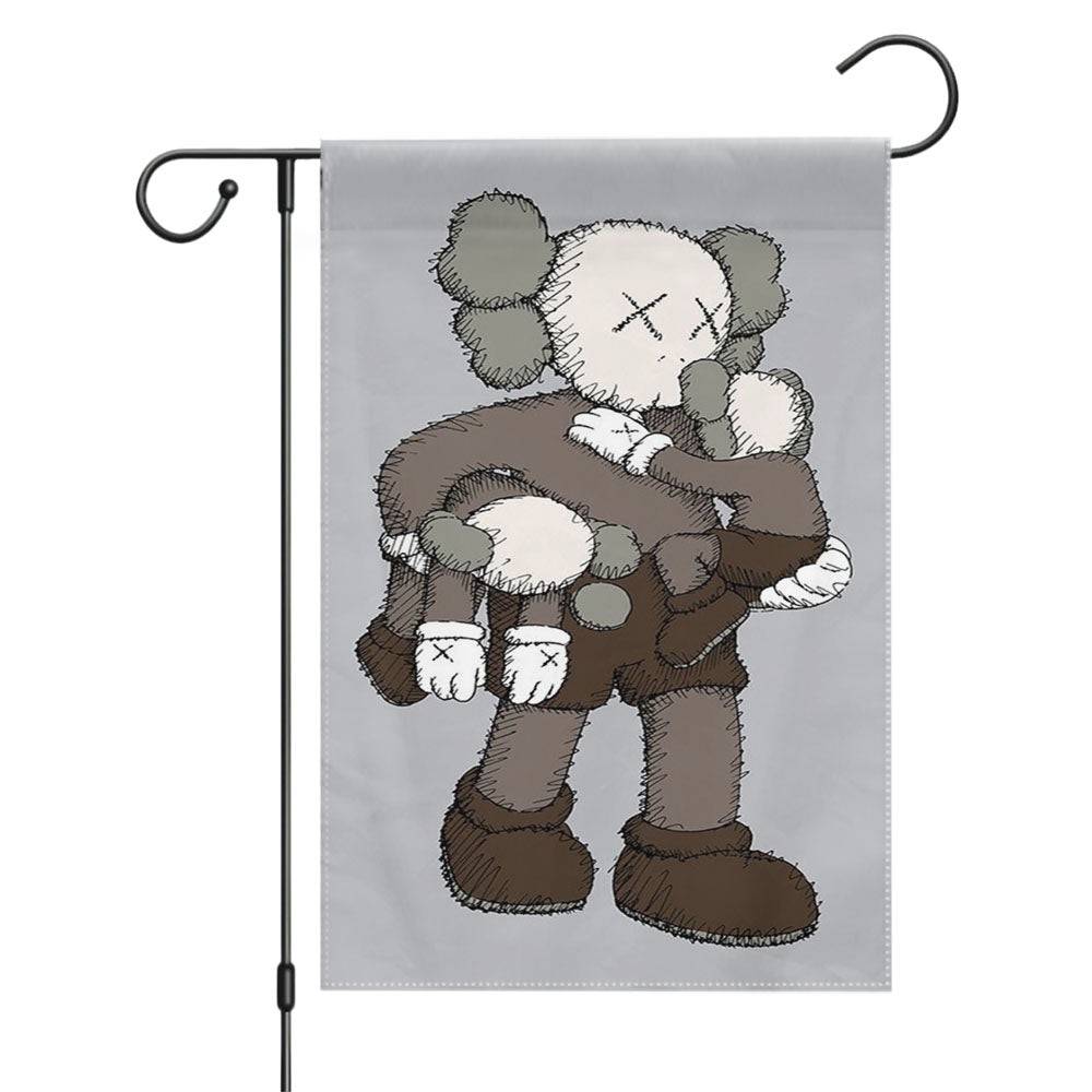 Kaws Air Jordan Garden Flags Yard Outdoor Lawn 12 X 18