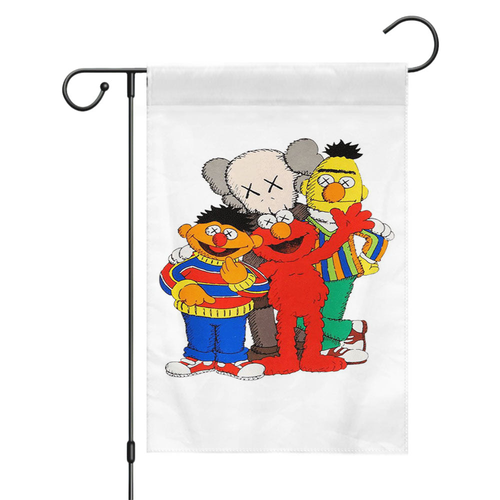 Kaws Basketball Garden Flags Yard Outdoor Lawn 12 X 18