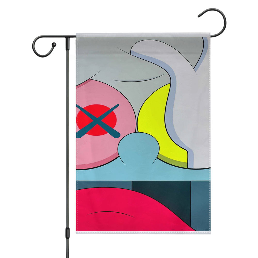 Kaws Simpson Kimpson Garden Flags Yard Outdoor Lawn 12 X 18