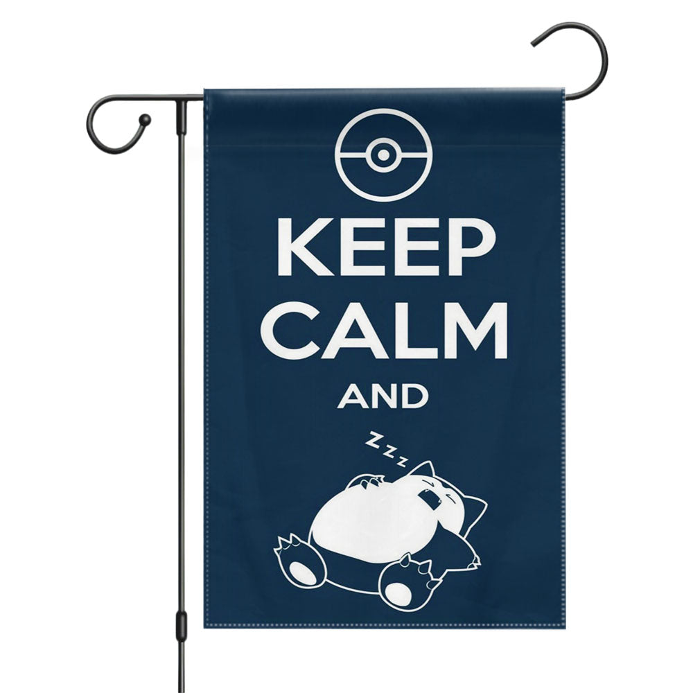Keep Calm And Zzz Quote Garden Flags Yard Outdoor Lawn 12 X 18