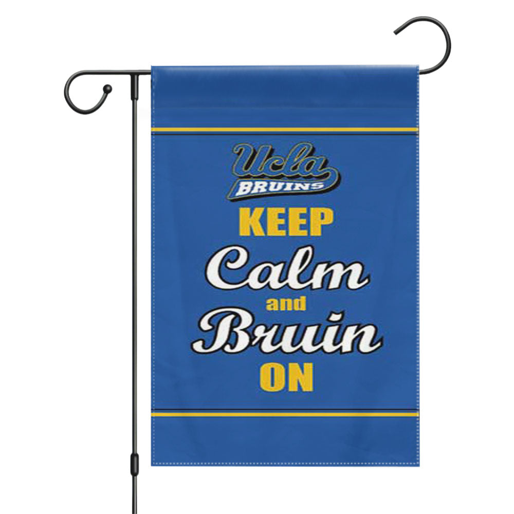 Keep Calm Bruin On Garden Flags Yard Outdoor Lawn 12 X 18