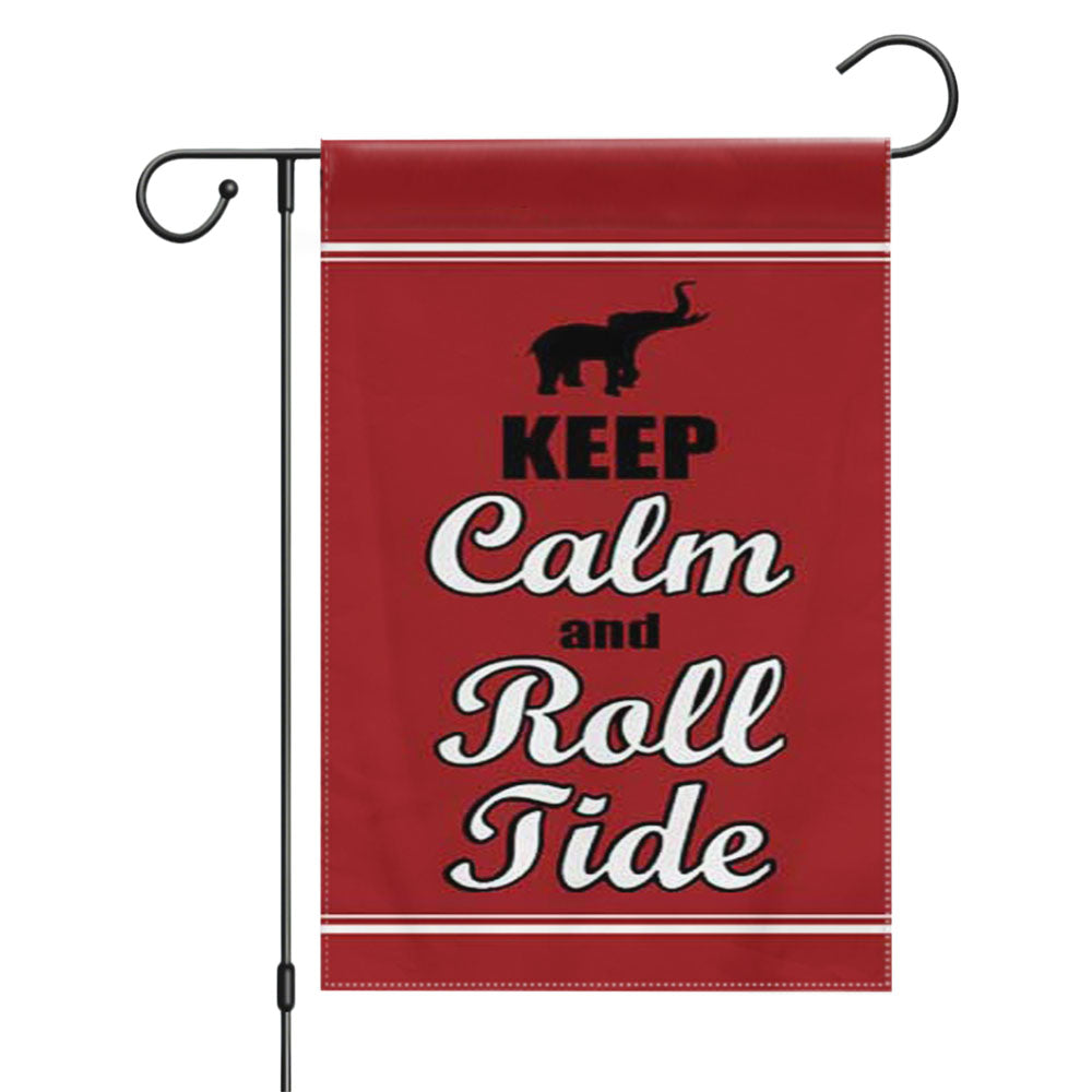 Keep Calm Roll Tide Garden Flags Yard Outdoor Lawn 12 X 18
