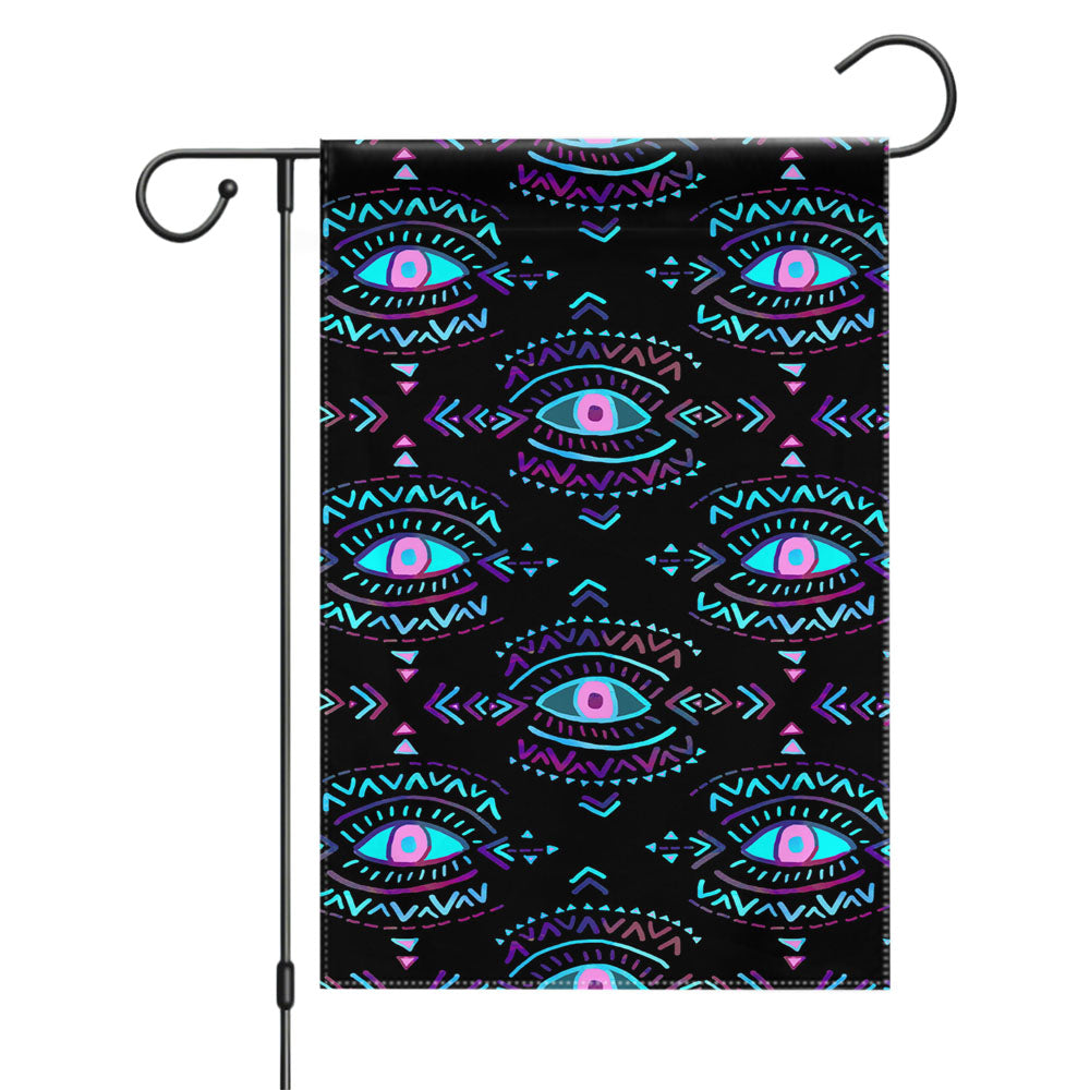 Kenzo Eye Pattern Garden Flags Yard Outdoor Lawn 12 X 18