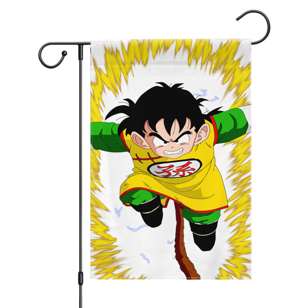 Kid Gohan Hidden Power Garden Flags Yard Outdoor Lawn 12 X 18