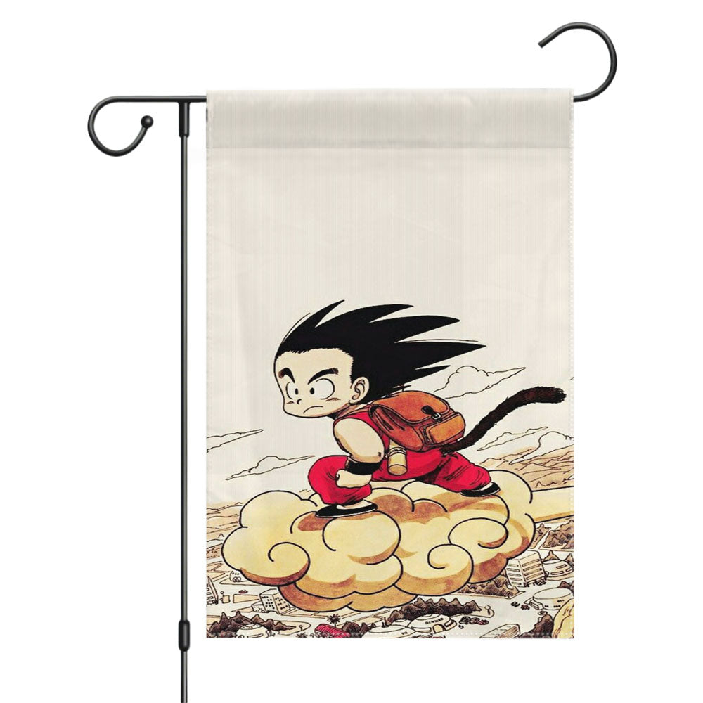Kid Goku Dragon Ball Garden Flags Yard Outdoor Lawn 12 X 18