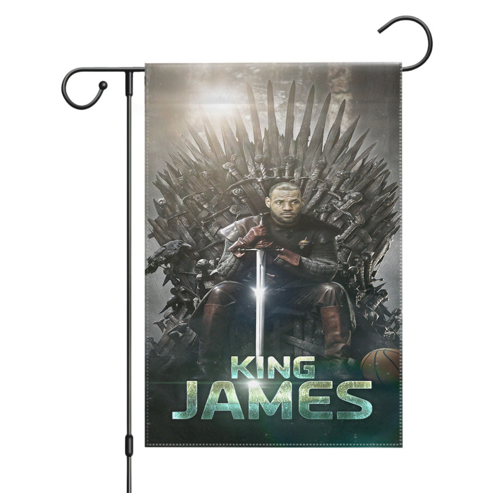 King Lebron James Garden Flags Yard Outdoor Lawn 12 X 18