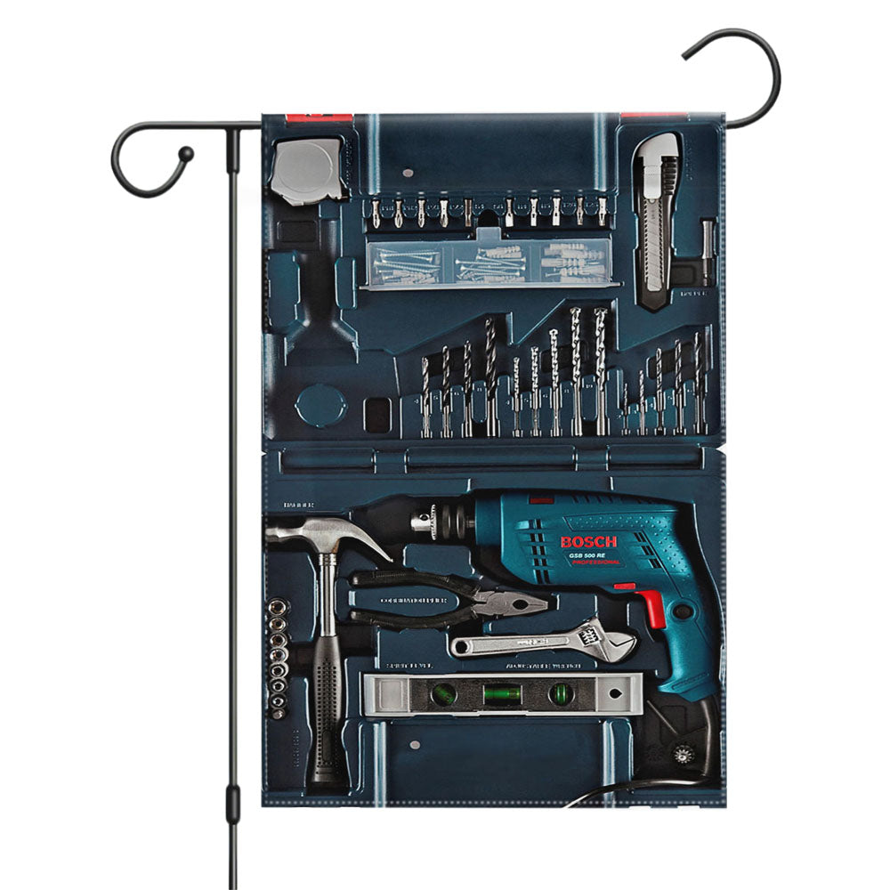 Kit Of Tools Garden Flags Yard Outdoor Lawn 12 X 18