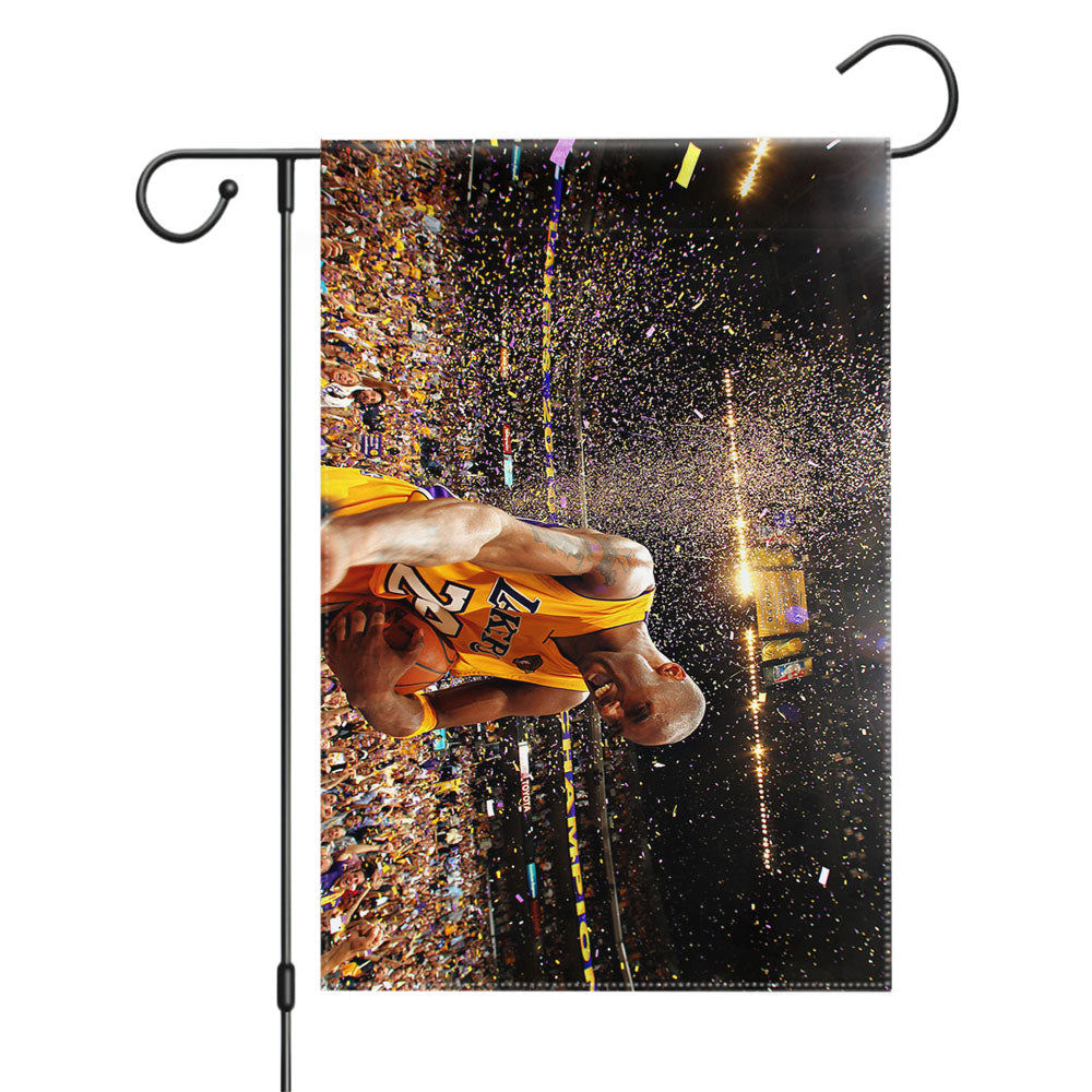 Kobe Bryant Lakers Nba Basketball Garden Flags Yard Outdoor Lawn 12 X 18
