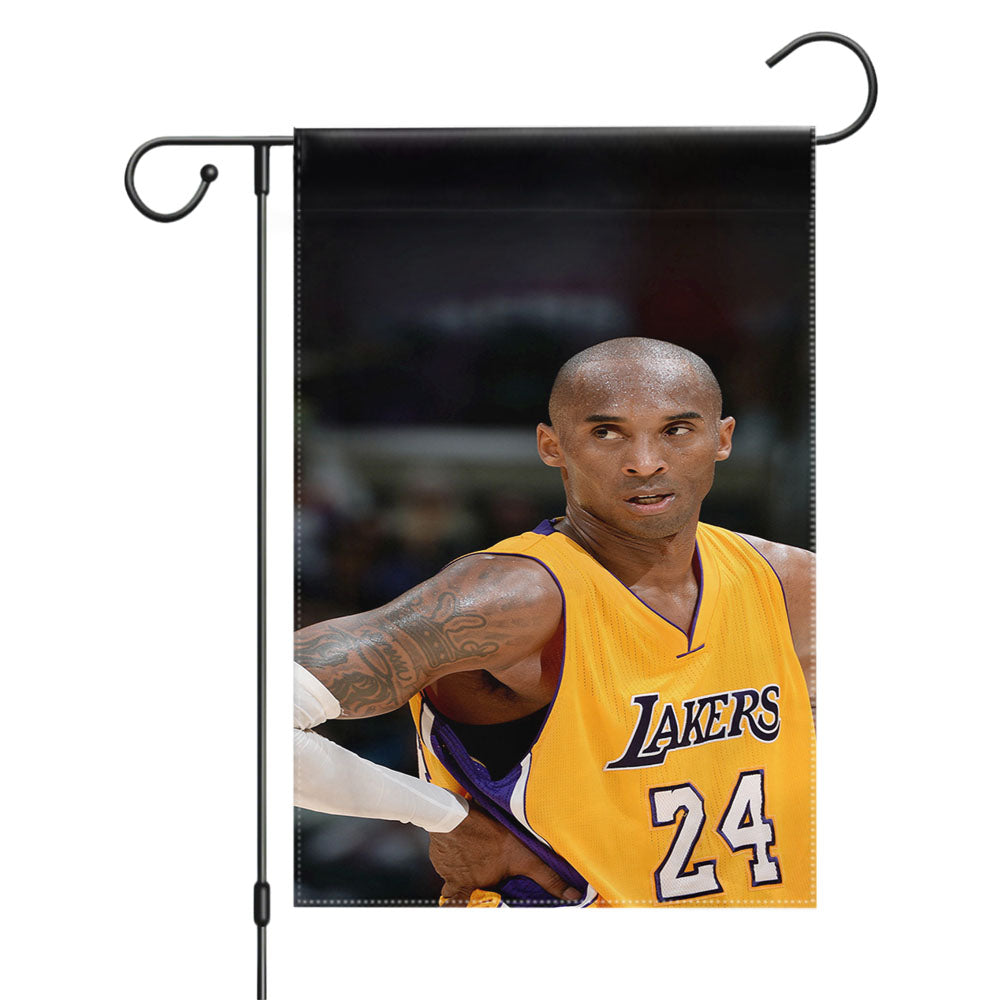 Kobe Bryant Lakers Garden Flags Yard Outdoor Lawn 12 X 18