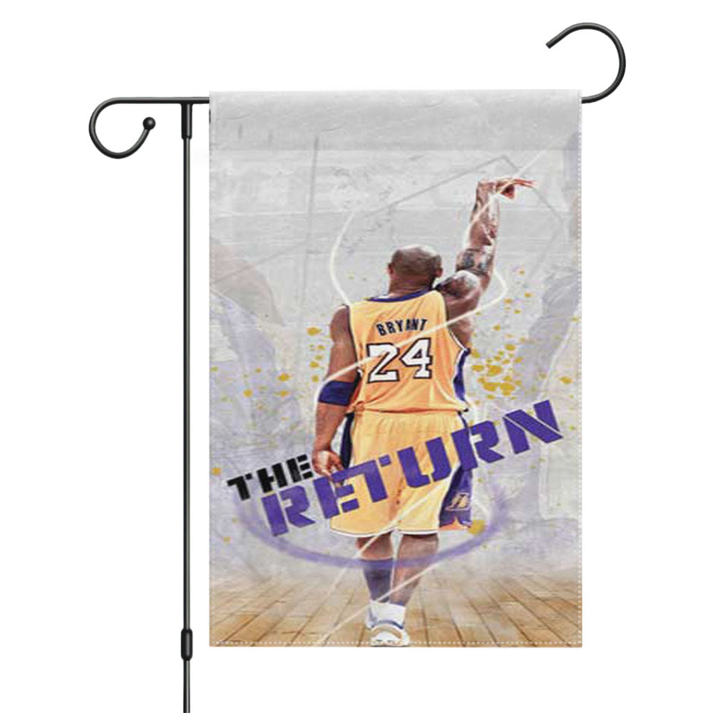 Kobe Bryant Usa Lakers Legend Garden Flags Yard Outdoor Lawn 12 X 18