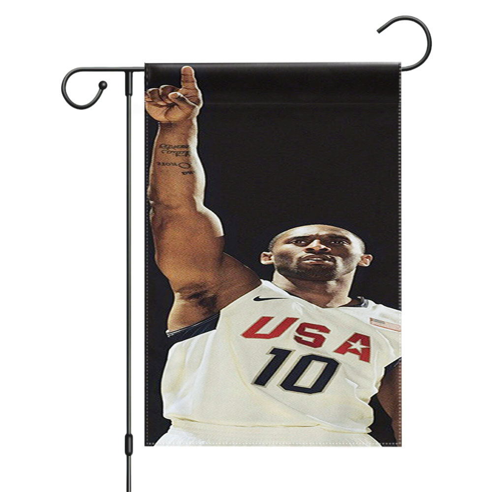 Kobe Bryant Usa Garden Flags Yard Outdoor Lawn 12 X 18