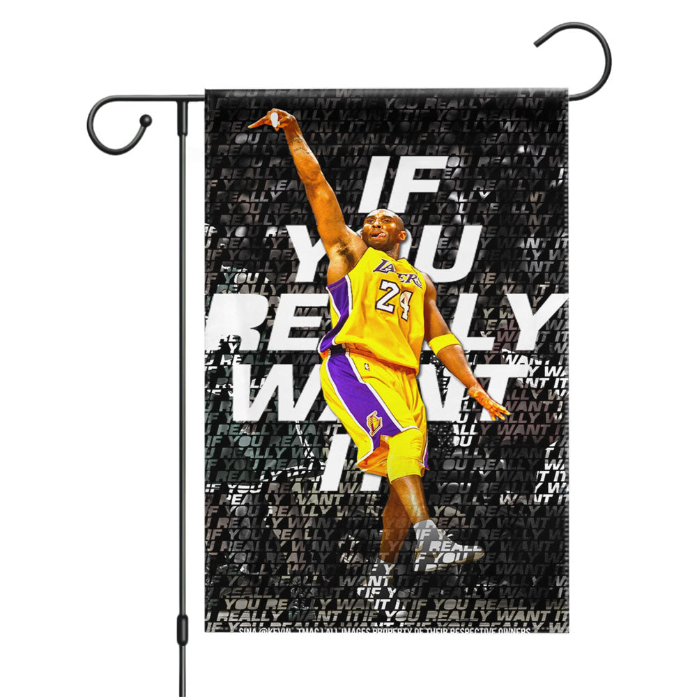 La Lakers Kobe Bryant Garden Flags Yard Outdoor Lawn 12 X 18
