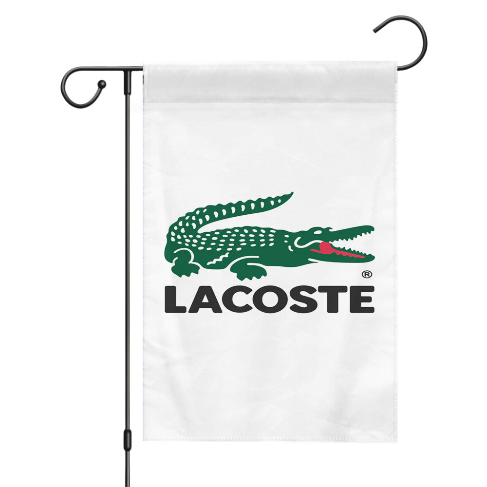 Lacoste Logo Garden Flags Yard Outdoor Lawn 12 X 18