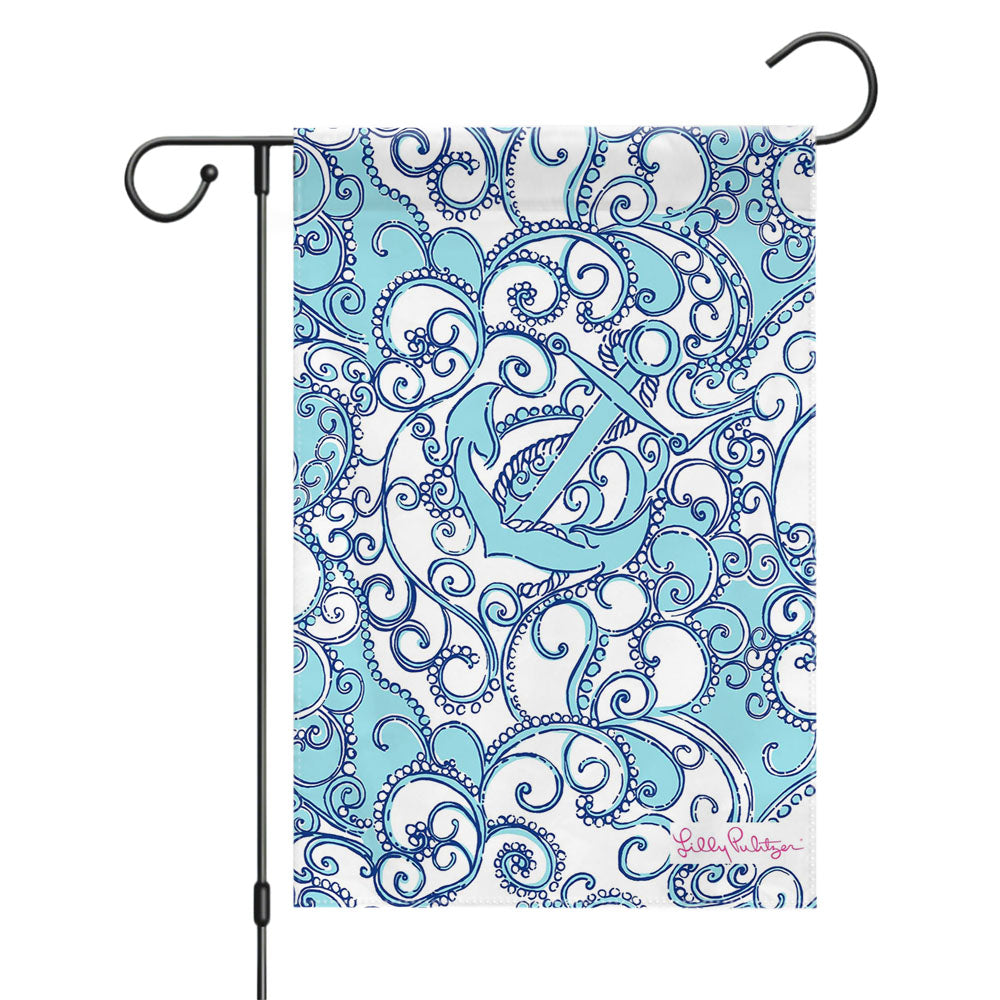 Lilly Pulitzer Summer Shape Up Or Ship Garden Flags Yard Outdoor Lawn 12 X 18