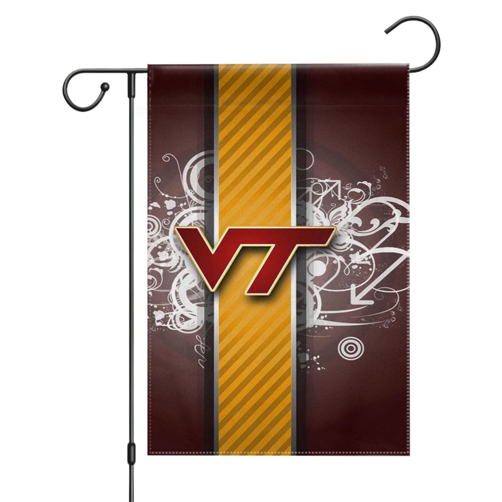 Logo Virginia Tech Garden Flags Yard Outdoor Lawn 12 X 18