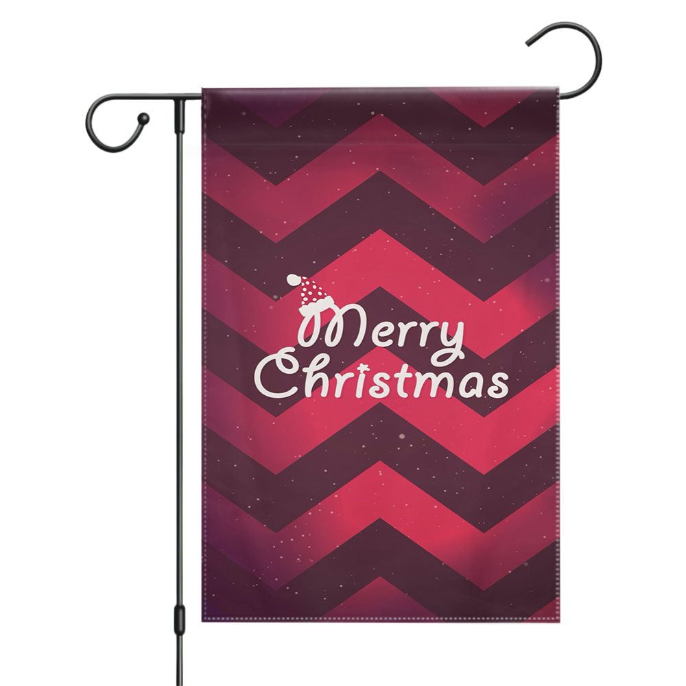 Merry Christmas English Bulldog Garden Flags Yard Outdoor Lawn 12 X 18