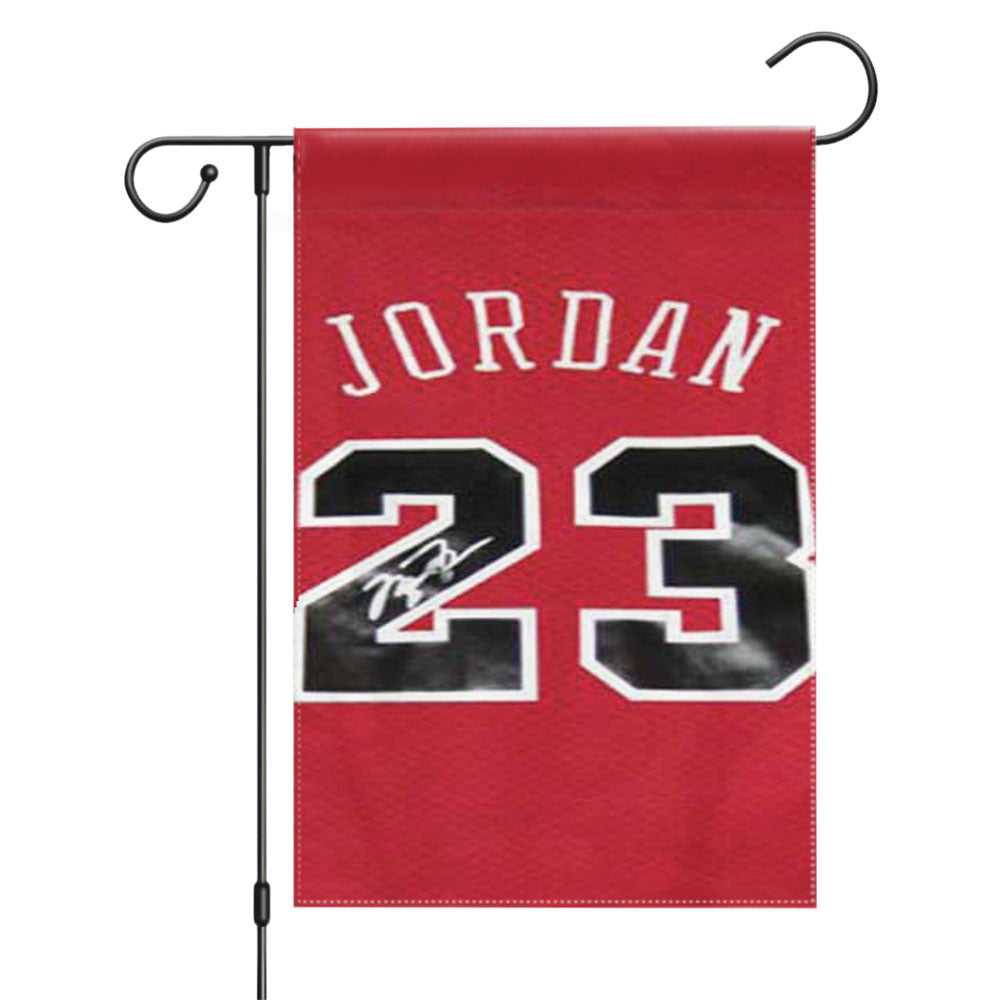 Michael Jordan Jump Shot Garden Flags Yard Outdoor Lawn 12 X 18