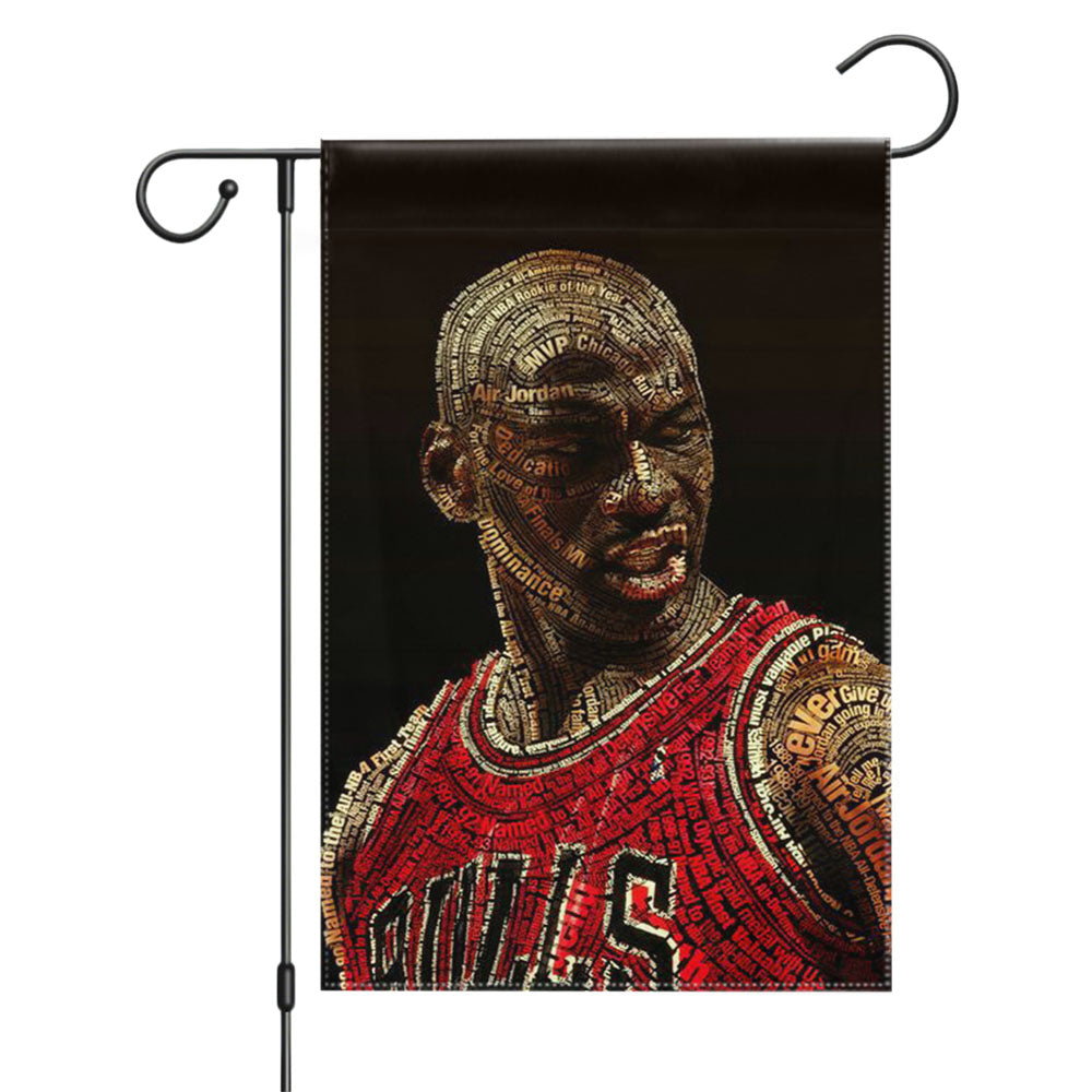 Michael Jordan Garden Flags Yard Outdoor Lawn 12 X 18