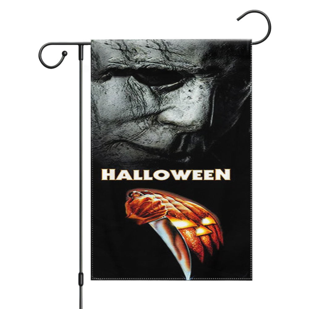 Michael Myers Halloween Garden Flags Yard Outdoor Lawn 12 X 18