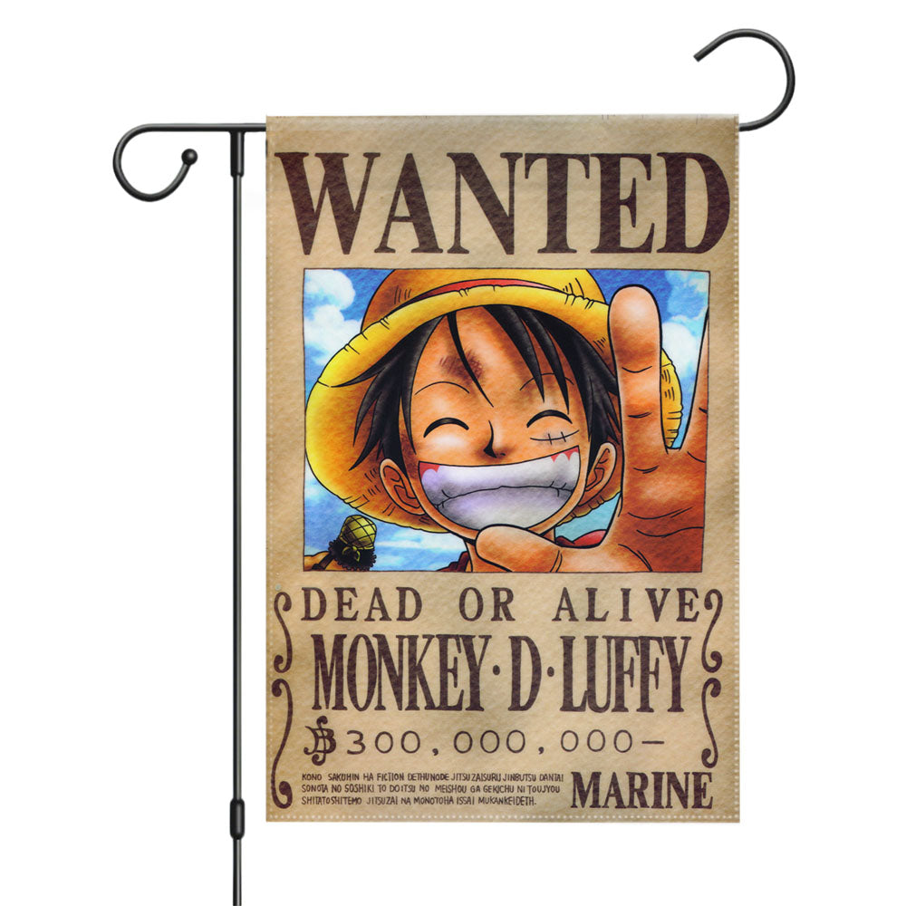 Monkey D. Luffy Garden Flags Yard Outdoor Lawn 12 X 18