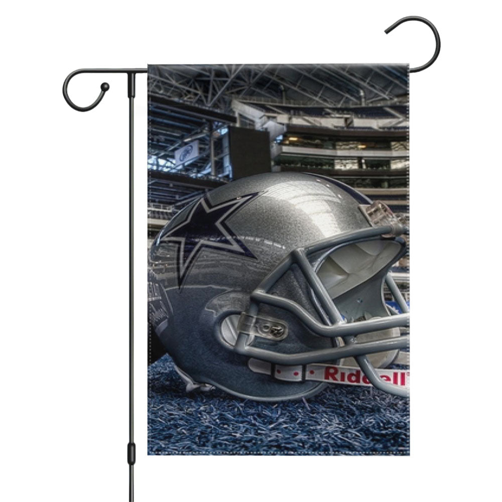 Nfl Dallas Cowboys Logo Garden Flags Yard Outdoor Lawn 12 X 18