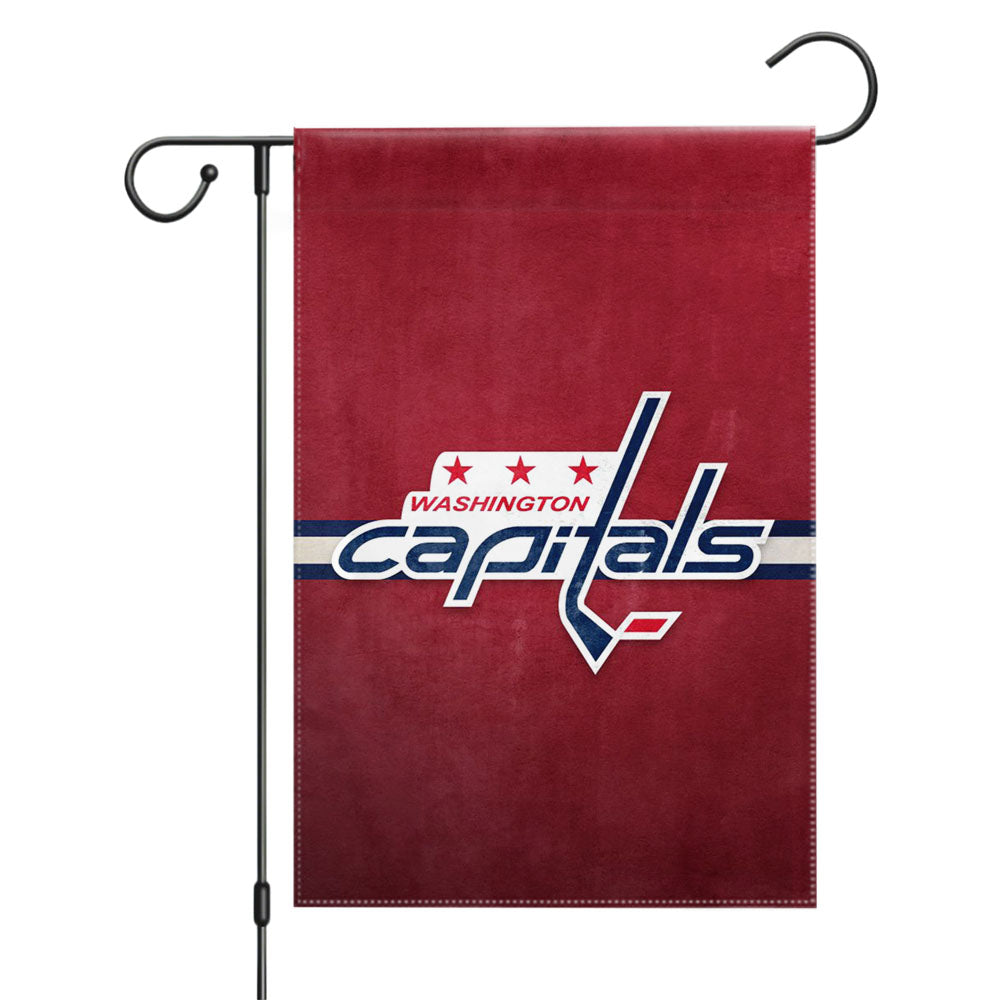Nhl Washington Capitals Sport Logo 2 Garden Flags Yard Outdoor Lawn 12 X 18