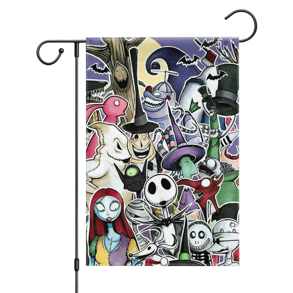 Nightmare Before Christmas Whats This Garden Flags Yard Outdoor Lawn 12 X 18