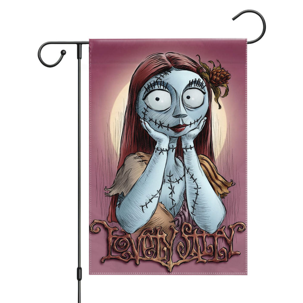 Nightmare Sally Before Christmas Garden Flags Yard Outdoor Lawn 12 X 18