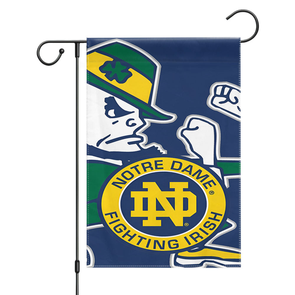 Notre Dame Fighting Irish Minimalist Garden Flags Yard Outdoor Lawn 12 X 18