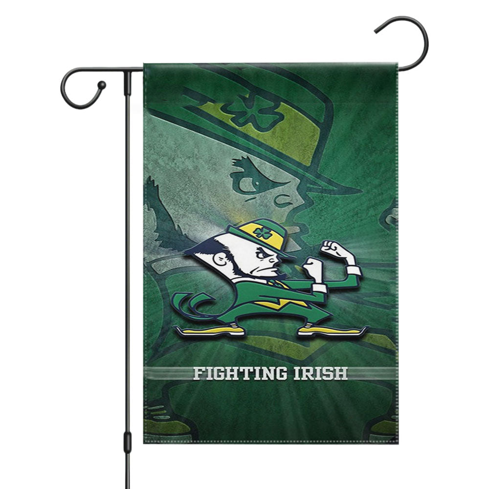 Notre Dame Fighting Irish Garden Flags Yard Outdoor Lawn 12 X 18