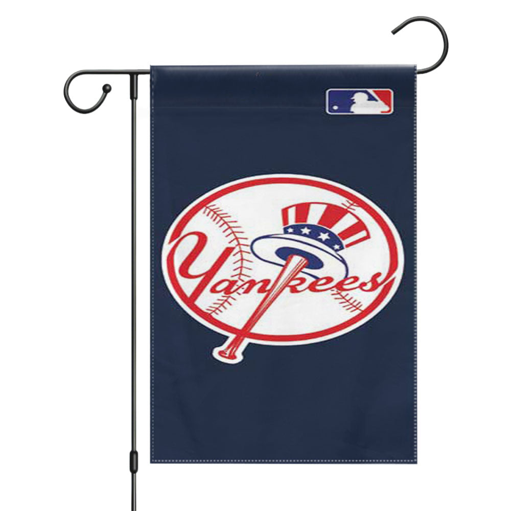 Ny Yankees Big Logo Ball Garden Flags Yard Outdoor Lawn 12 X 18