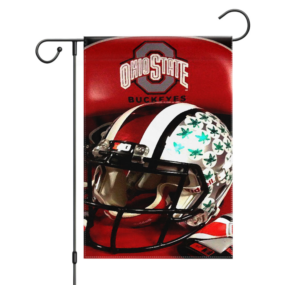 Ohio State Watch Buckeyes Fossil Mens Garden Flags Yard Outdoor Lawn 12 X 18