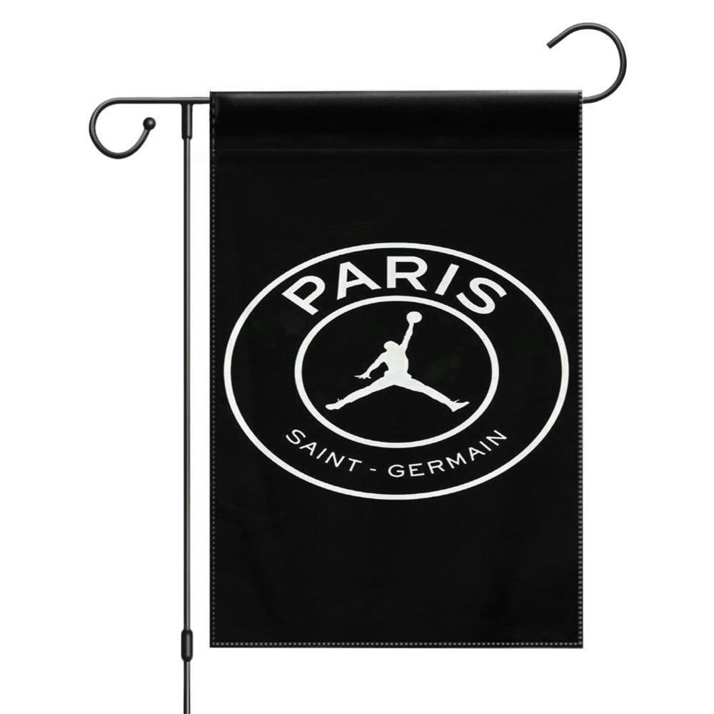 Paris Saint Germain Psg Jordan Style In Circle Garden Flags Yard Outdoor Lawn 12 X 18