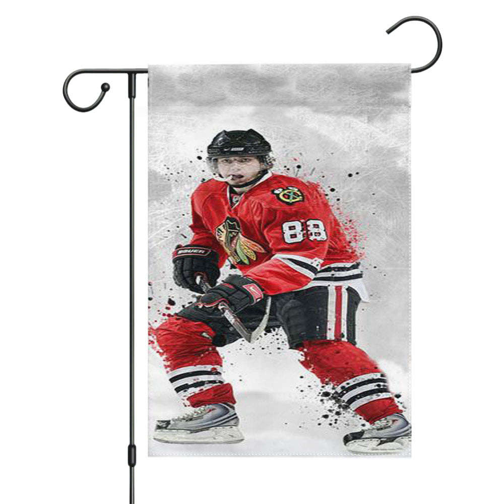 Patrick Kane Chicago Blackhawks Garden Flags Yard Outdoor Lawn 12 X 18