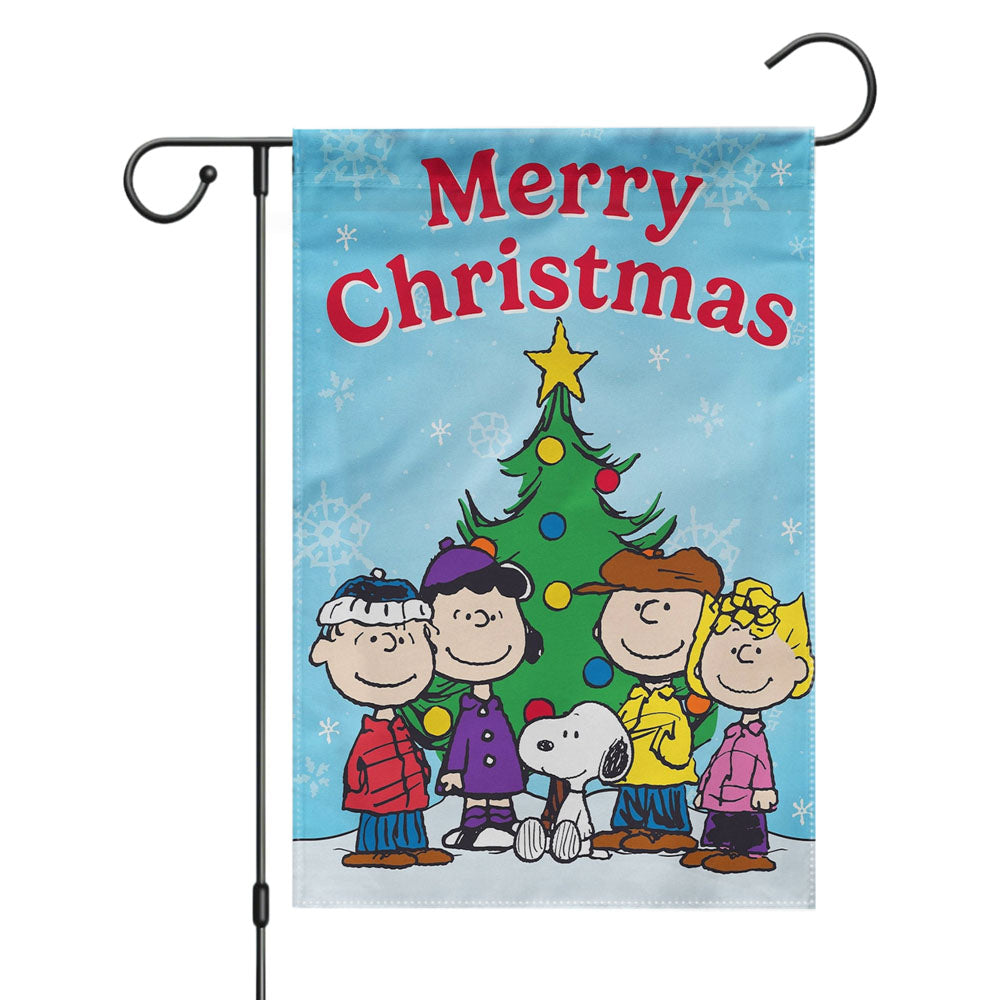 Peanuts Christmas Joy Garden Flags Yard Outdoor Lawn 12 X 18
