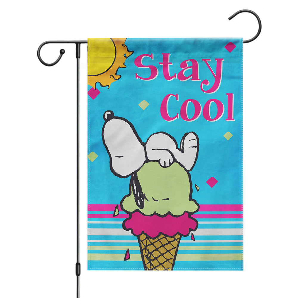 Peanuts Easter Beagle Is Here Snoopy Garden Flags Yard Outdoor Lawn 12 X 18