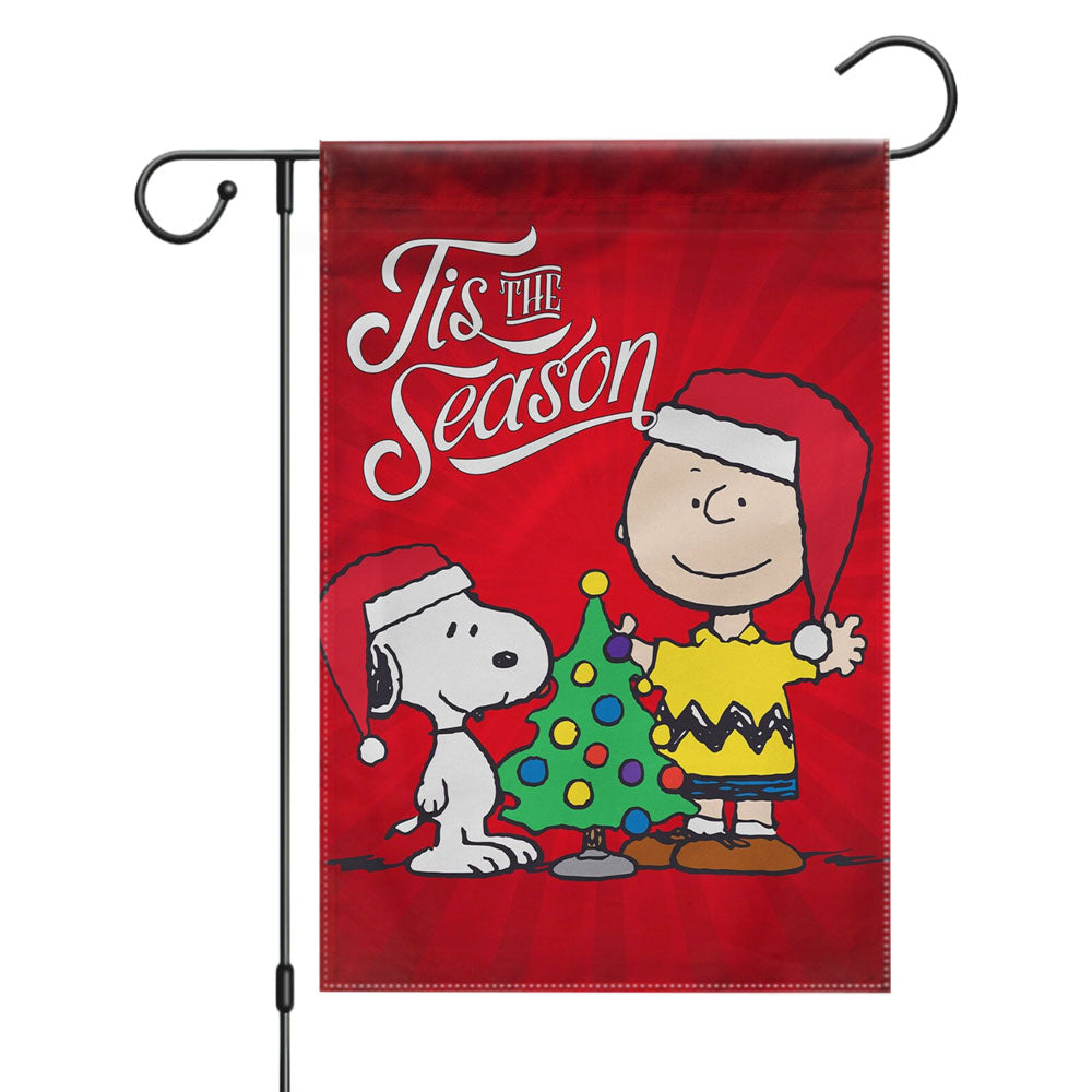 Peanuts Snoopy And Charlie Brown Easter Garden Flags Yard Outdoor Lawn 12 X 18