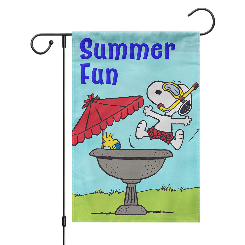 Peanuts Sweet Sunshine Snoopy Garden Flags Yard Outdoor Lawn 12 X 18