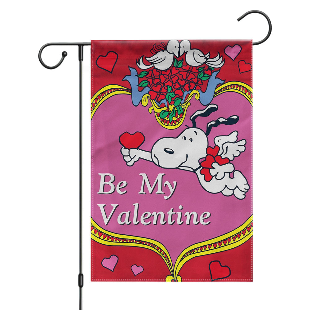 Peanuts Valentines Day Woodstock Garden Flags Yard Outdoor Lawn 12 X 18