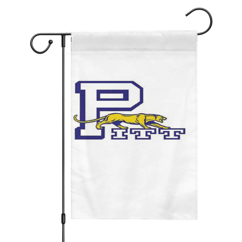 Pitt Panther Logo Garden Flags Yard Outdoor Lawn 12 X 18
