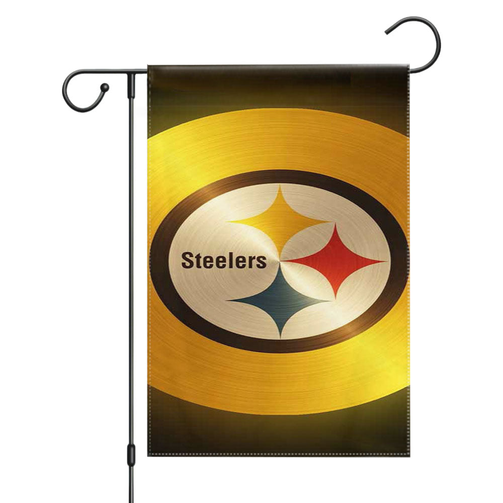 Pittsburgh Steelers Nfl Logo Garden Flags Yard Outdoor Lawn 12 X 18