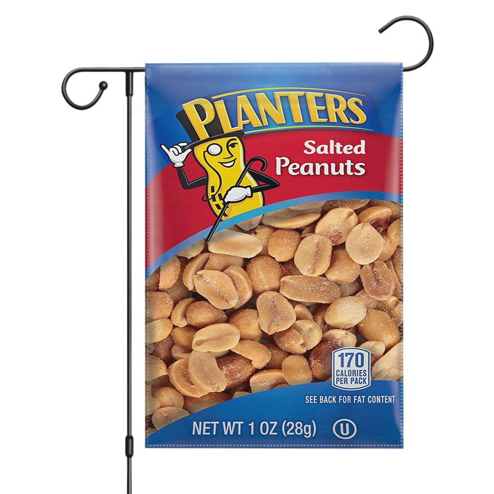 Planters Salted Mr Peanuts Garden Flags Yard Outdoor Lawn 12 X 18